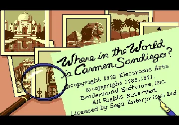 Where in the World Is Carmen Sandiego (USA, Europe) (En,Fr,De,Es,It) screen shot title